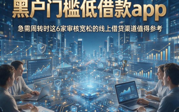黑户门槛低借款app，急需周转时这6家审核宽松的线上借贷渠道值得参考