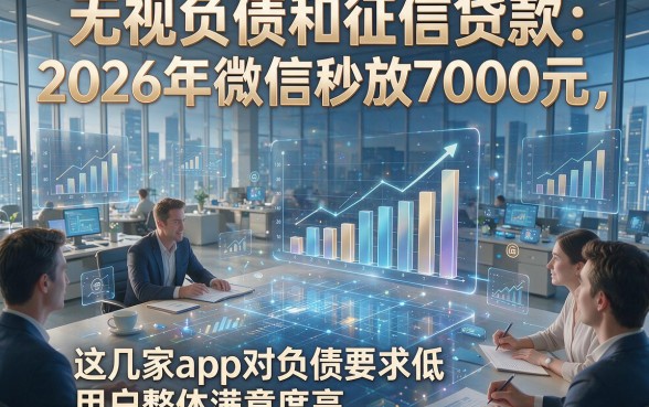 无视负债和征信贷款：2026年微信秒放7000元，这几家app对负债要求低，用户整体满意度高