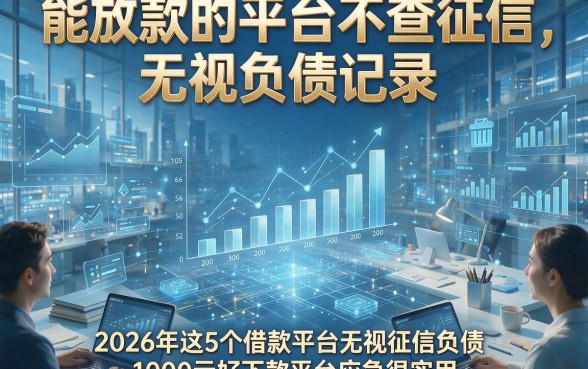 能放款的平台不查征信，无视负债记录，2026年这5个借款平台无视征信负债1000元好下款平台应急很实用