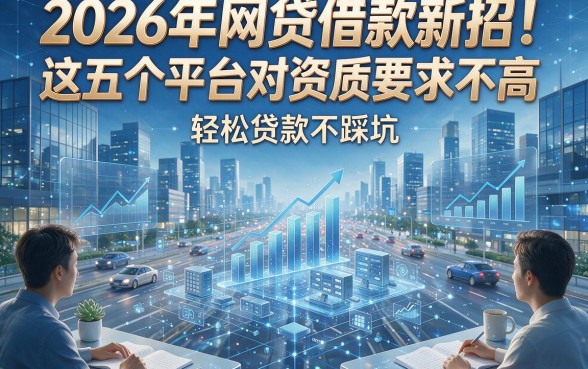 2026年网贷借款新招！这五个平台对资质要求不高，轻松贷款不踩坑