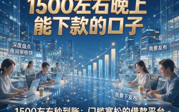 1500左右晚上能下款的口子，深度盘点这几家夜间审核快、1500左右秒到账且门槛宽松的借款平台