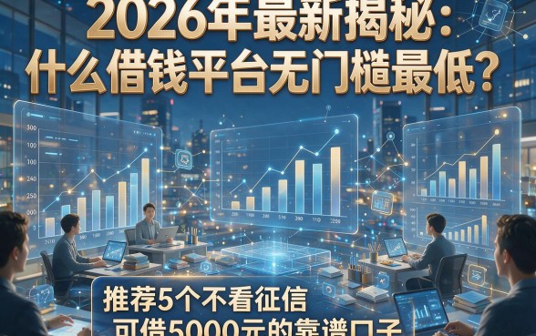 2026年最新揭秘：什么借钱平台无门槛最低？推荐5个不看征信、可借5000元的靠谱口子