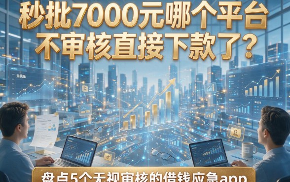 秒批7000元哪个平台不审核直接下款了？盘点5个无视审核的借钱应急app