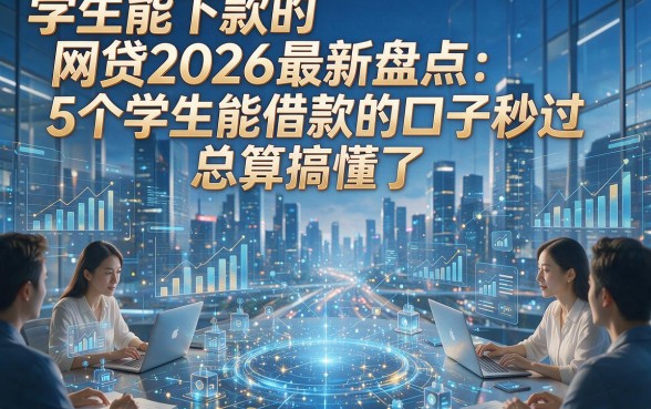 学生能下款的网贷2026最新盘点：5个学生能借款的口子秒过，总算搞懂了！
