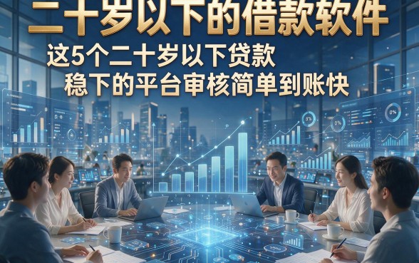 二十岁以下的借款软件，这5个二十岁以下贷款稳下的平台审核简单到账快