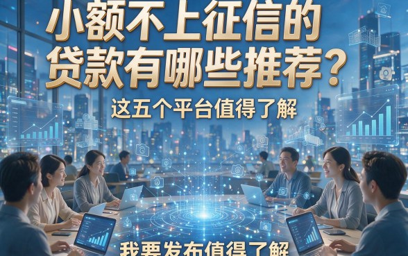 小额不上征信的贷款有哪些推荐？这五个平台值得了解！