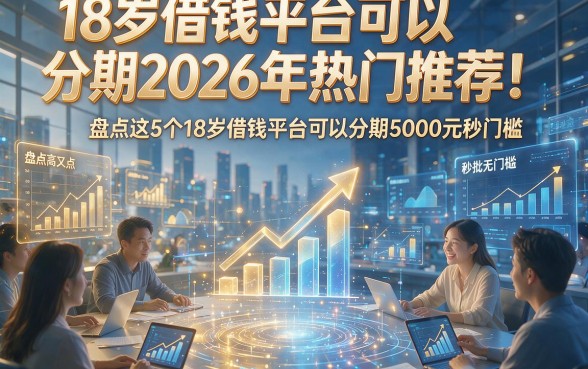 18岁借钱平台可以分期2026年热门推荐！盘点这5个18岁借钱平台可以分期5000元秒批无门槛