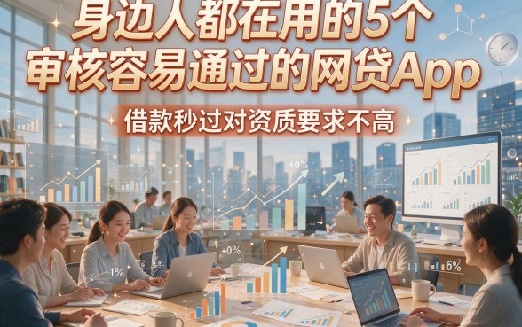 身边人都在用的5个审核容易通过的网贷App，借款秒过对资质要求不高
