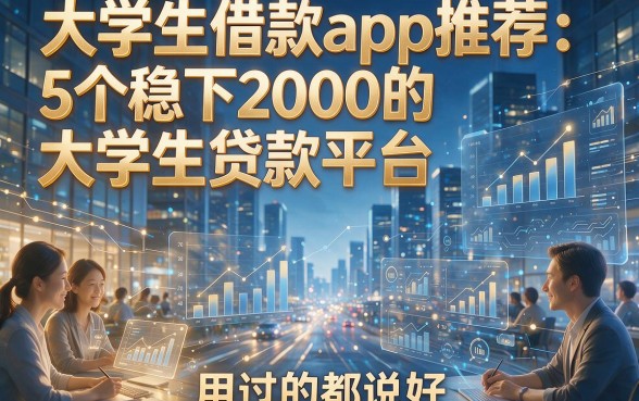 大学生借款app推荐：5个稳下2000的大学生贷款平台，用过的都说好