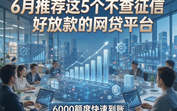 6月推荐这5个不查征信好放款的网贷平台，6000额度快速到账