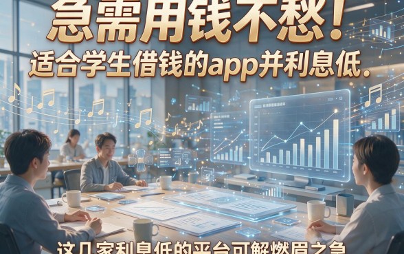 急需用钱不愁！适合学生借钱的app并利息低，这几家利息低的平台可解燃眉之急