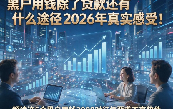 黑户用钱除了贷款还有什么途径2026年真实感受！解读这5个黑户用钱2000对征信要求不高软件