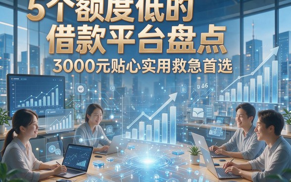 5个额度低的借款平台盘点，3000元贴心实用救急首选