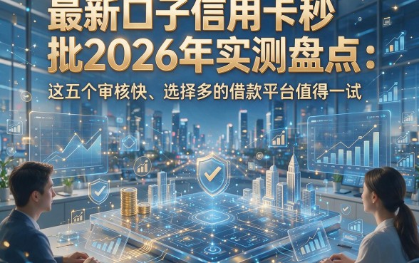 最新口子信用卡秒批2026年实测盘点：这五个审核快、选择多的借款平台值得一试！