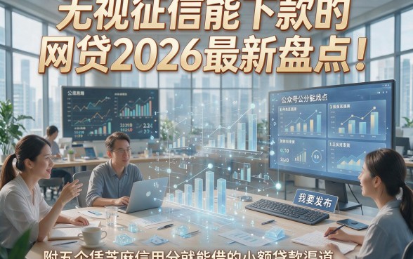 无视征信能下款的网贷2026最新盘点！附五个凭芝麻信用分就能借的小额贷款渠道