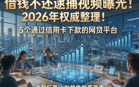 借钱不还逮捕视频曝光！2026年权威整理：5个通过信用卡下款的网贷平台，逾期后果比你想象的更严重