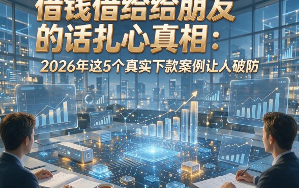 借钱借给朋友的话扎心真相：2026年这5个真实下款案例让人破防