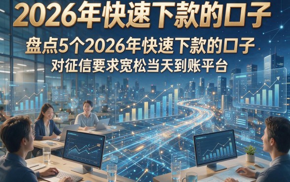 2026年快速下款的口子，盘点5个2026年快速下款的口子对征信要求宽松当天到账平台