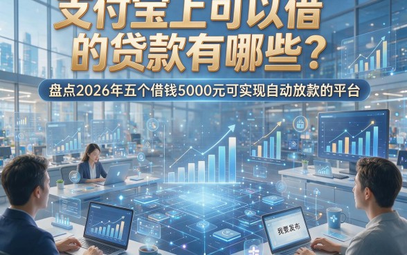 支付宝上可以借的贷款有哪些？盘点2026年五个借钱5000元可实现自动放款的平台