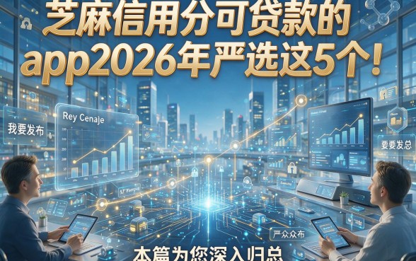 芝麻信用分可贷款的app2026年严选这5个！本篇为您深入归总！