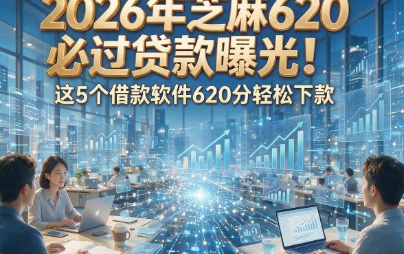 2026年芝麻620必过贷款曝光！这5个借款软件620分轻松下款
