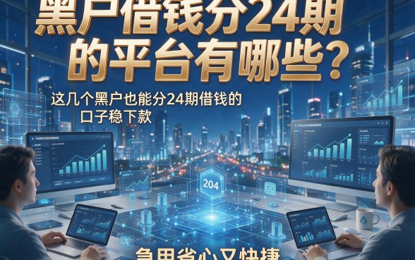 黑户借钱分24期的平台有哪些？这几个黑户也能分24期借钱的口子稳下款，急用省心又快捷