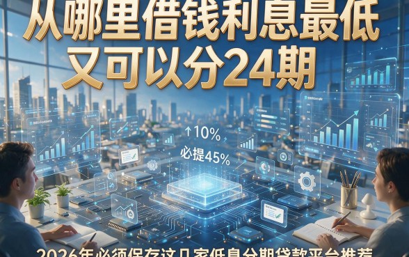从哪里借钱利息最低又可以分24期，2026年必须保存这几家低息分期贷款平台推荐