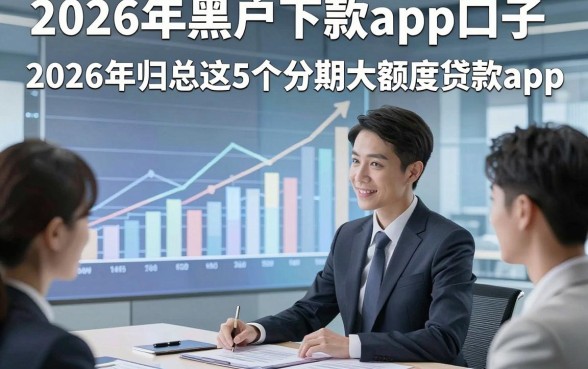 2026年黑户下款app口子，2026年归总这5个分期大额度贷款app