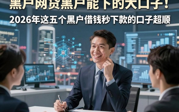 黑户网贷黑户能下的大口子！2026年这五个黑户借钱秒下款的口子超顺