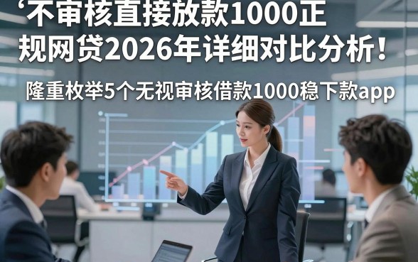 不审核直接放款1000正规网贷2026年详细对比分析！隆重枚举5个无视审核借款1000稳下款app