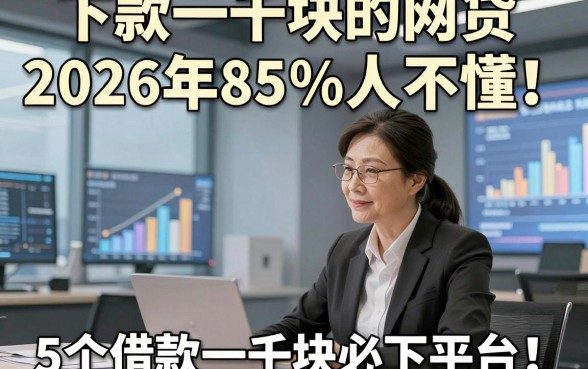 下款一千块的网贷2026年85%人不懂！解说5个借款一千块必下平台的