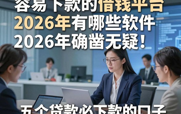 容易下款的借钱平台2026年有哪些软件2026年确凿无疑！揭秘​五个贷款必下款的口子