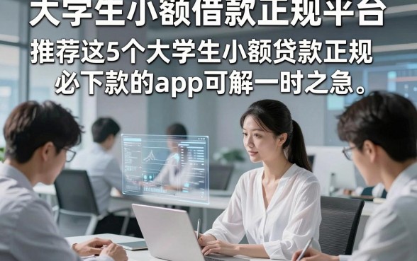 大学生小额借款正规平台，推荐这5个大学生小额贷款正规必下款的app可解一时之急