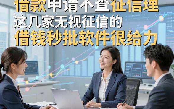 借款申请不查征信理，这几家无视征信的借钱秒批软件很给力