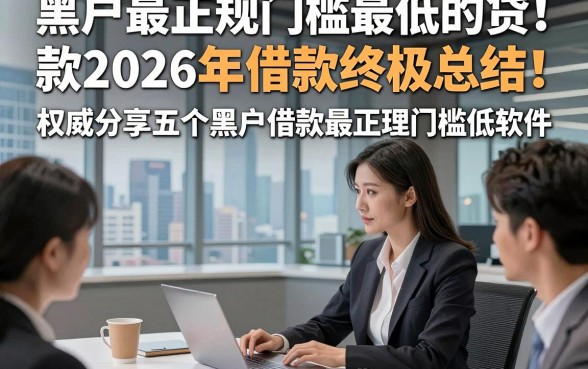 黑户最正规门槛最低的贷款2026年借款终极总结！权威分享五个黑户借款最正规门槛低软件