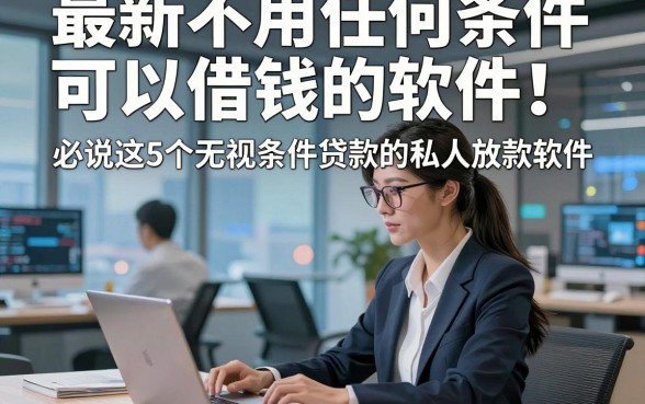 最新不用任何条件可以借钱的软件！必说这5个无视条件贷款的私人放款软件