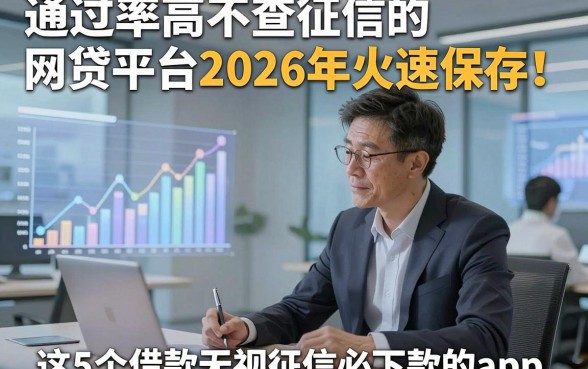 通过率高不查征信的网贷平台2026年火速保存！同时介绍这5个借款无视征信必下款的app