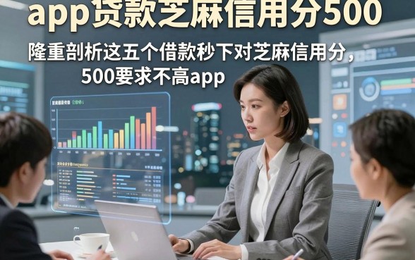 app贷款芝麻信用分500，隆重剖析这五个借款秒下对芝麻信用分500要求不高app