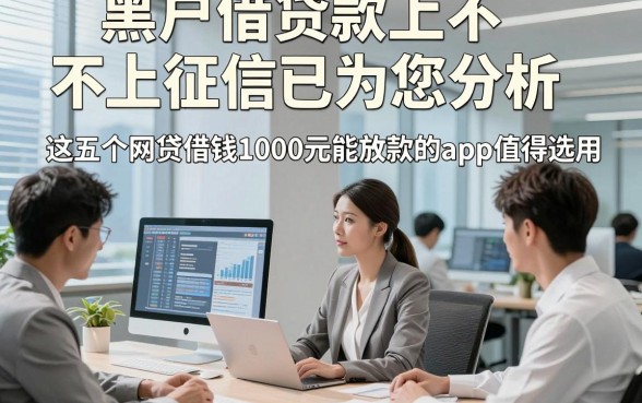 黑户借贷款上不上征信已为您分析，这五个网贷借钱1000元能放款的app值得选用