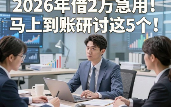 2026年借2万急用马上到账研讨这5个，本篇为您深入列出！