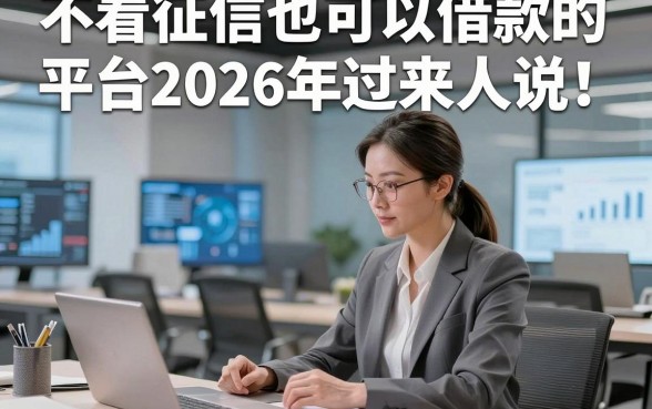 不看征信也可以借款的平台2026年过来人说！同时总结这5个无视征信可以贷款的app