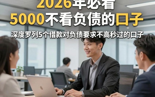 2026年必看​5000不看负债的口子，深度罗列5个借款对负债要求不高秒过的口子