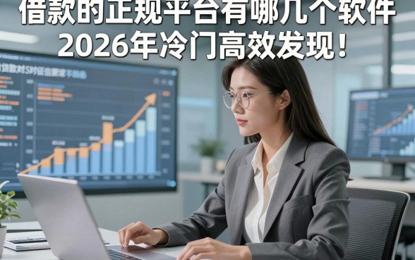 借款的正规平台有哪几个软件2026年冷门高效发现！顺便推荐5个贷款对征信要求不高软件