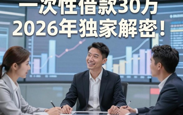 一次性借款30万2026年独家解密！同时介绍这五个一次性贷款30万的软件直接放款2000元