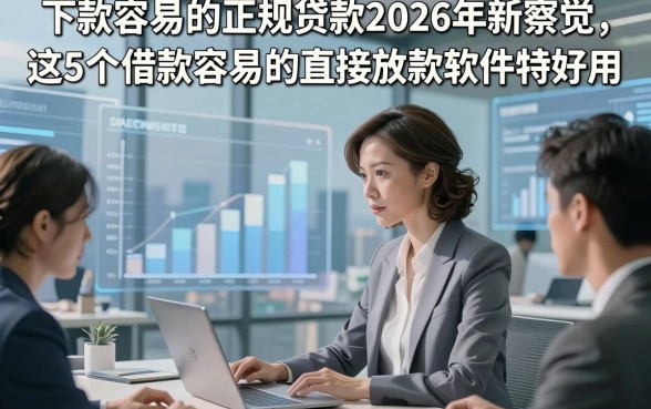 下款容易的正规贷款2026年新察觉，这5个借款容易的直接放款软件特好用