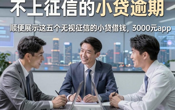 不上征信的小贷逾期，顺便展示这五个无视征信的小贷借钱3000元app