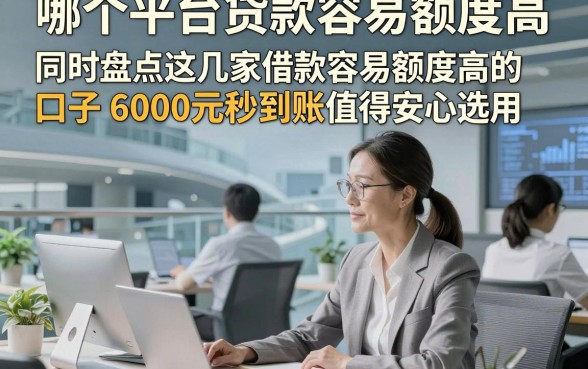 哪个平台贷款容易额度高，同时盘点这几家借款容易额度高的口子6000元秒到账值得安心选用