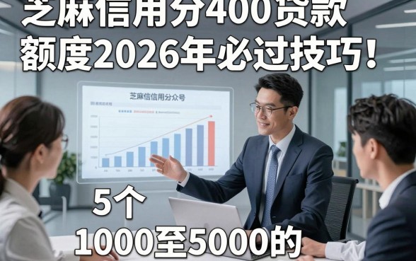 芝麻信用分400贷款额度2026年必过技巧！权威陈列5个1000至5000的小额贷款不看征信