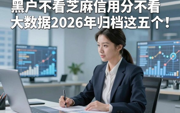 黑户不看芝麻信用分不看大数据2026年归档这五个！本篇为您全面推选！