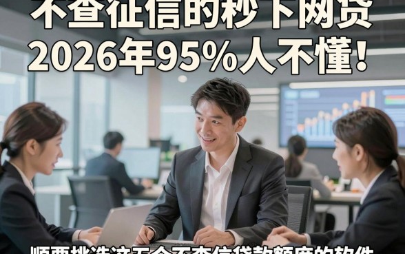 不查征信的秒下网贷2026年95%人不懂！顺便挑选这五个不查信贷款额度的软件